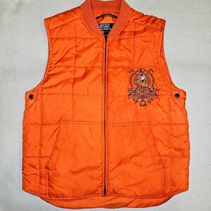 Polo by Ralph Lauren Bright Orange Quilted Vest